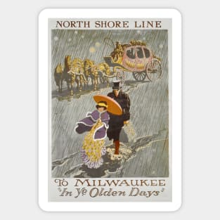 Milwaukee - Vintage Travel Poster Sticker